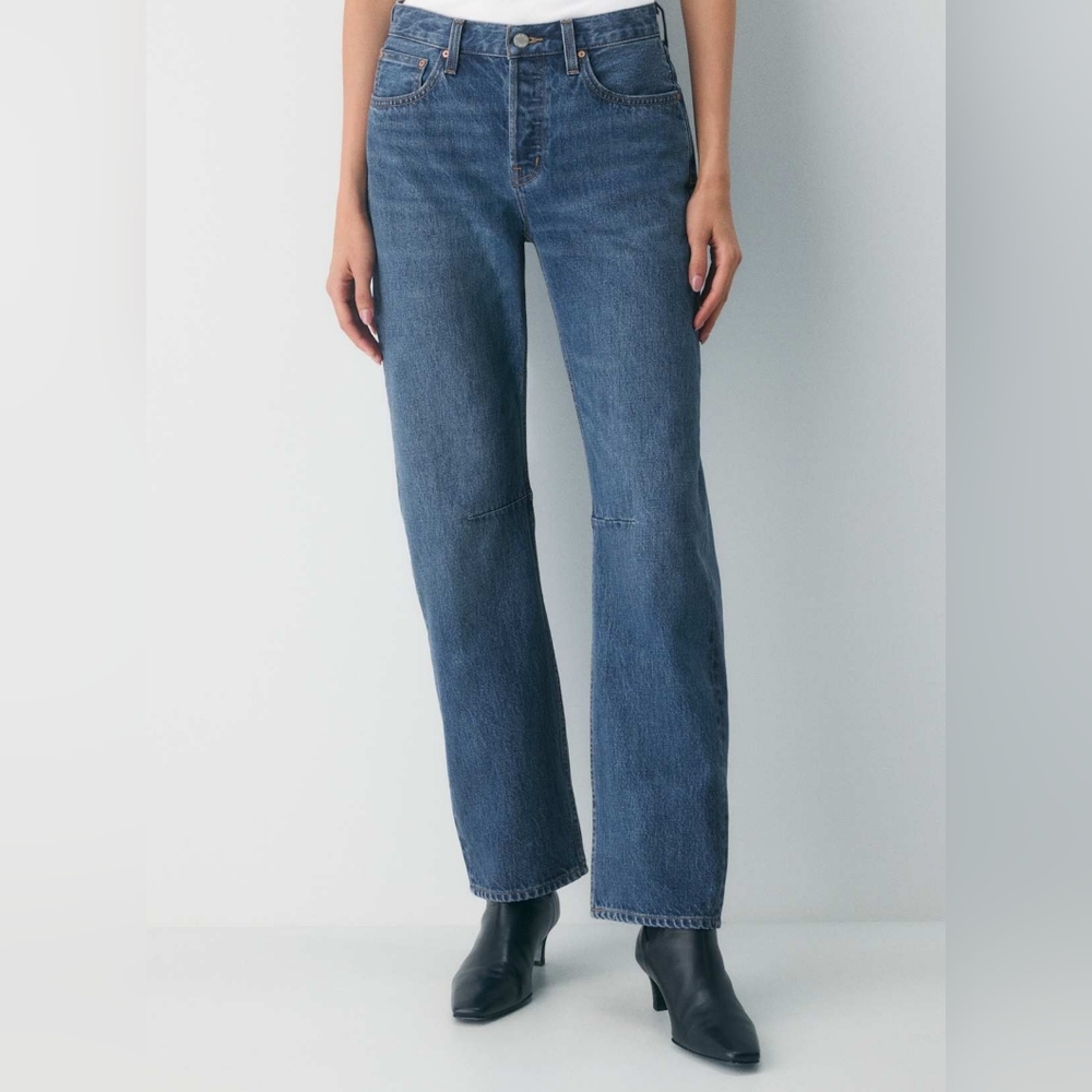 Denim Forum The '90s Mid-Rise Loose Tapered Jean